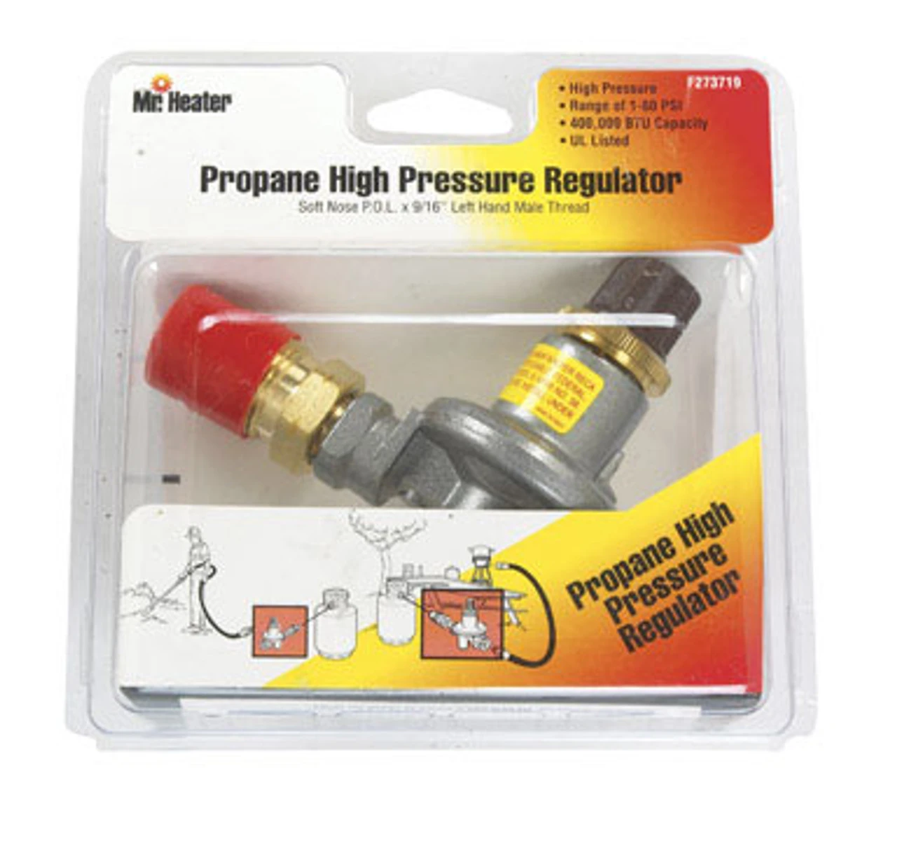 Mr. Heater High Pressure Regulator 0-20 PSI P.O.L. F273719 3 Mr. Heater High Pressure Regulator 0-20 PSI P.O.L. F273719