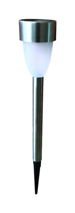 Silver Solar LED Powered Pathway Light 1 Pk