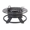 Living Accents 47 In. W Steel Ranch Round Wood Fire Pit -Grill Top Griddle Store 4026062 A.eps High 03159.1742683896