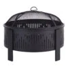 Living Accents 29 In. W Steel Round Wood Fire Pit -Grill Top Griddle Store 4026200 A.eps High 41851.1756330583