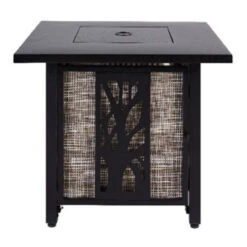 Living Accents 30 In. W Steel Square Propane Fire Pit