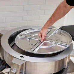 Breeo Stainless Steel Round Charcoal & Wood Fire Pit -Grill Top Griddle Store 4031553 A V4.eps High 10500.1757511547