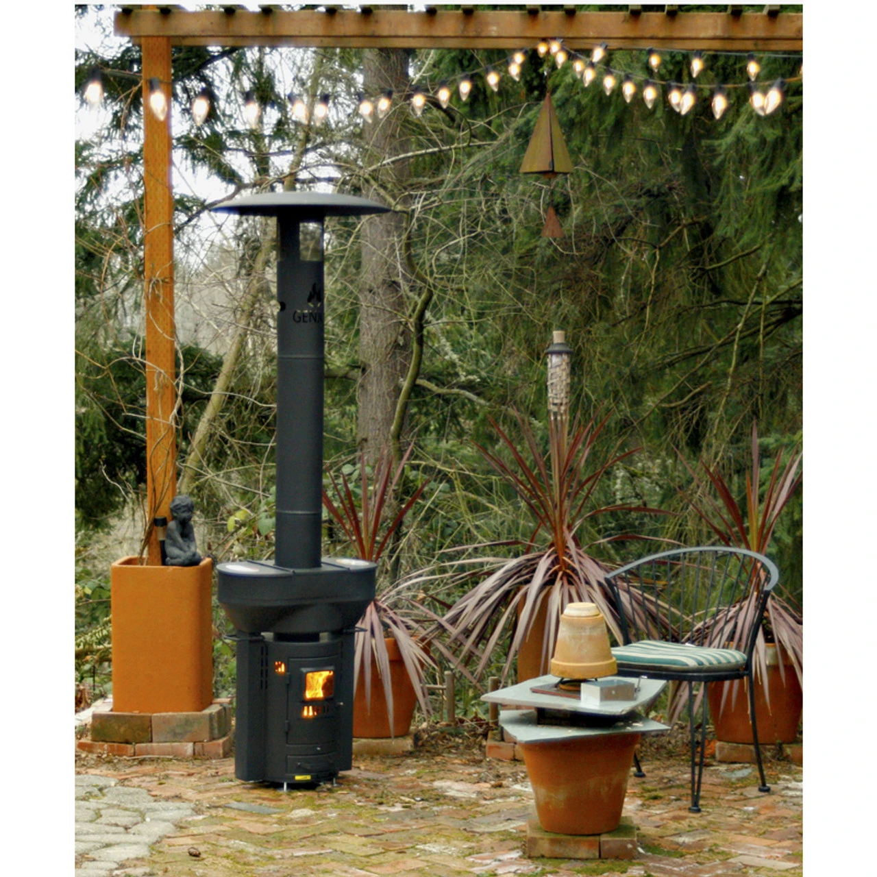Q-Flame Wood Pellet Steel Patio Heater 5 Q-Flame Wood Pellet Steel Patio Heater - Image 3