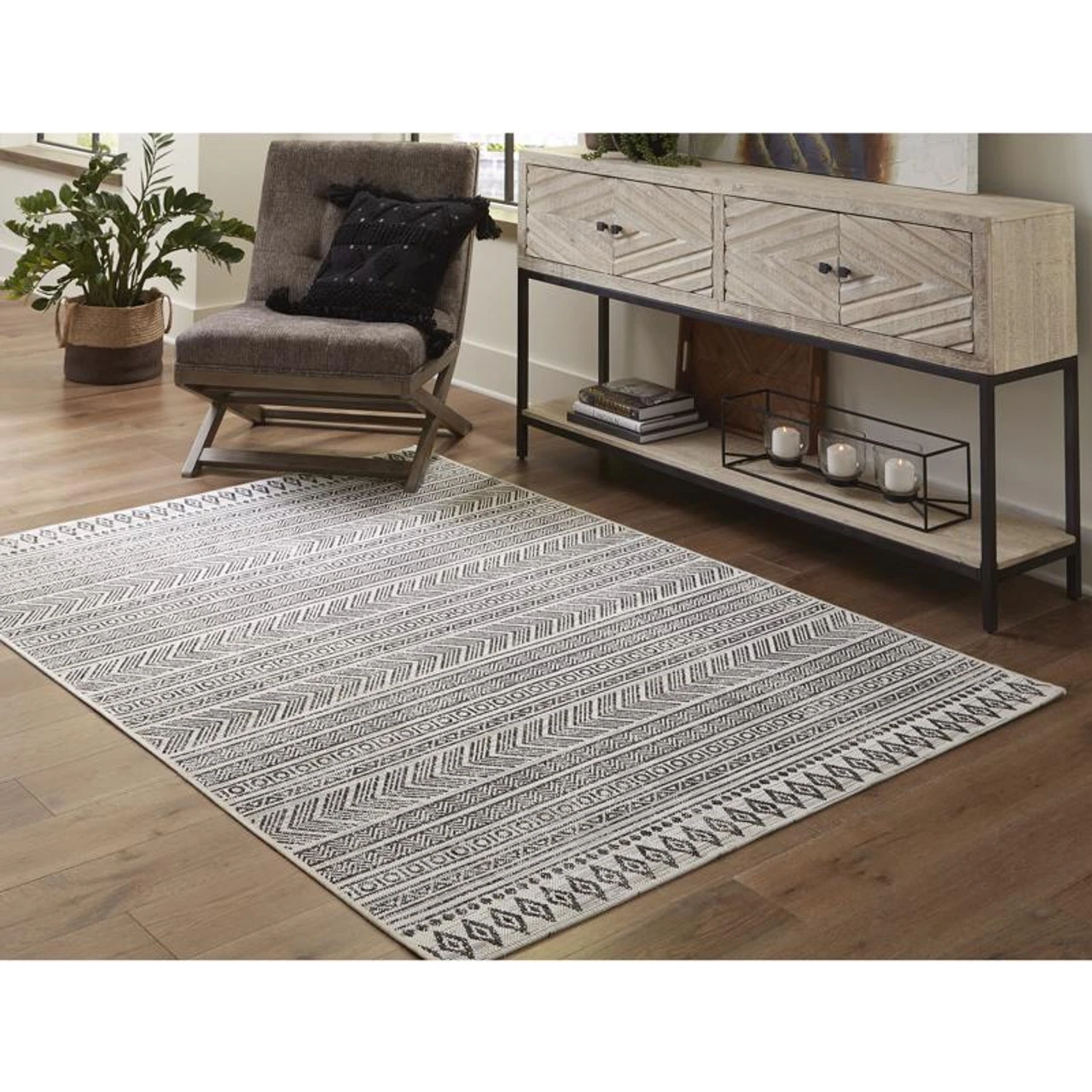 Signature Design By Ashley Brinoy 94 In. W X 122 In. L Geometric Rug 4 Signature Design By Ashley Brinoy 94 In. W X 122 In. L Geometric Rug - Image 2