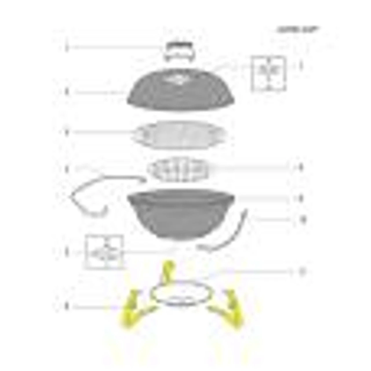 Weber 61499 Jumbo Joe Leg Kit 3 Weber 61499 Jumbo Joe Leg Kit