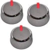 Weber 66047 Genesis II Knob Set (3pc) -Grill Top Griddle Store 66047 65928.1709853006