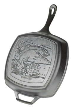 Lodge L8SGPWLFI Wildlife Series-Rainbow Trout Cast Iron Grill Pan