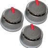 Weber 66753 Control Knobs Genesis II (3pc) -Grill Top Griddle Store 66753 63430.1709859343