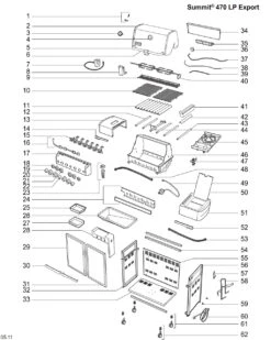 Weber 66379 Summit 400 Lid Assembly