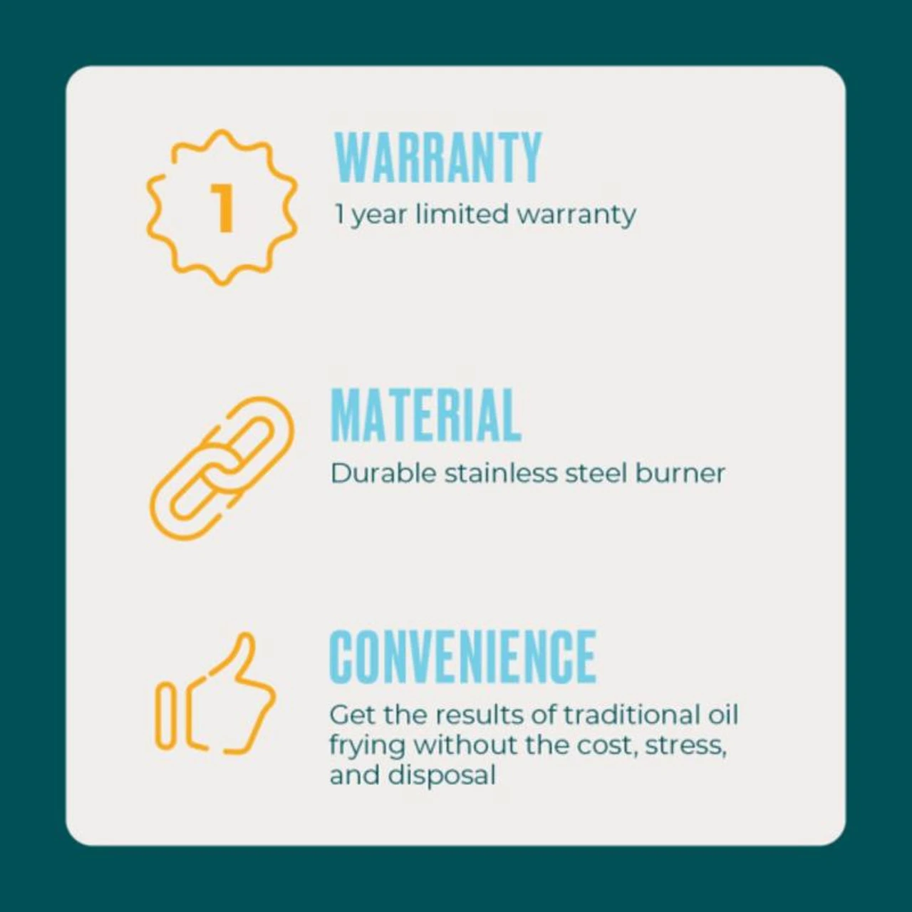 Char-Broil Big Easy 16000 BTU Stainless Steel Oil-less Turkey Fryer 16 Lb 7 Char-Broil Big Easy 16000 BTU Stainless Steel Oil-less Turkey Fryer 16 Lb - Image 5