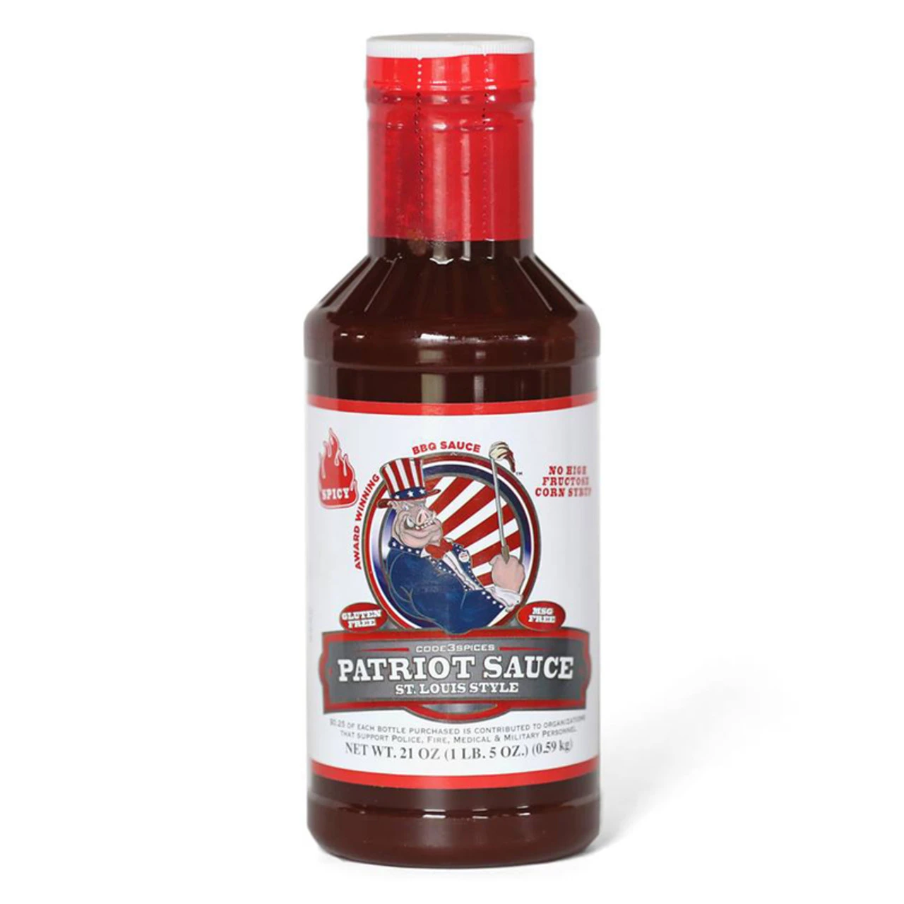 Code 3 Spices Spicy St. Louis Style BBQ Sauce 21 Oz 3 Code 3 Spices Spicy St. Louis Style BBQ Sauce 21 Oz