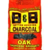 B&B Charcoal All Natural Oak Hardwood Charcoal Briquettes