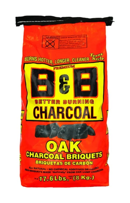 B&B Charcoal All Natural Oak Hardwood Charcoal Briquettes