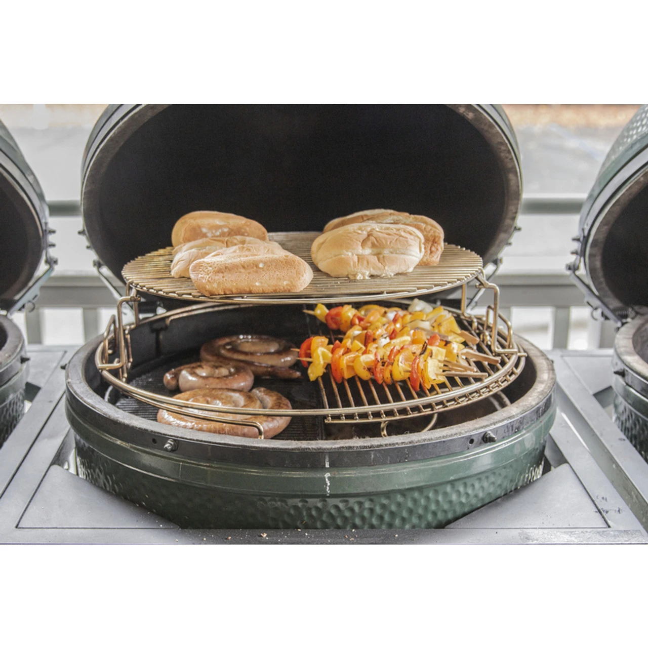Big Green Egg 121219 EGGspander - 2 Pc. XL Multi-Level Rack 4 Big Green Egg 121219 EGGspander - 2 Pc. XL Multi-Level Rack - Image 2
