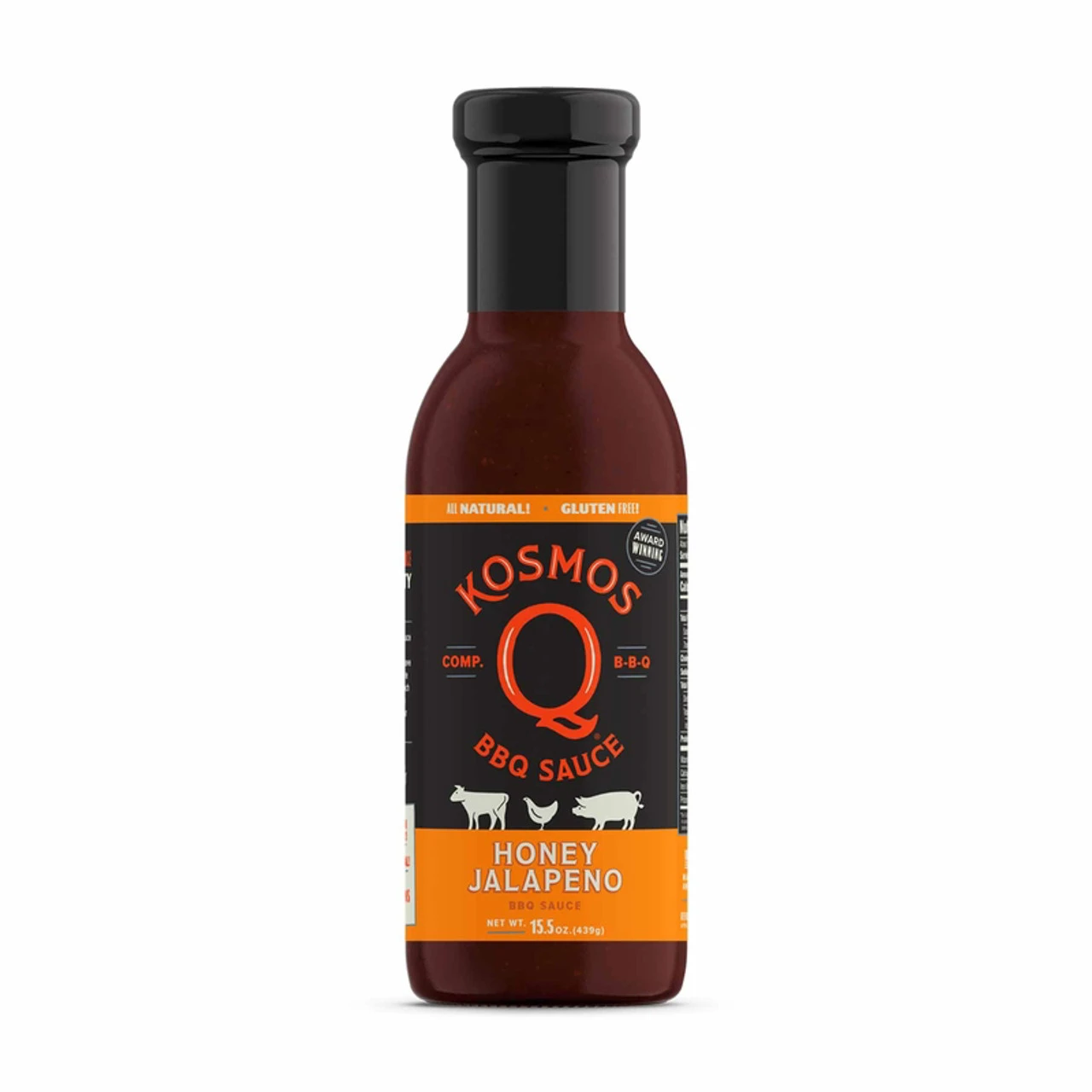 Kosmos Q Honey Jalapeno BBQ Sauce 15.5 Oz 3 Kosmos Q Honey Jalapeno BBQ Sauce 15.5 Oz