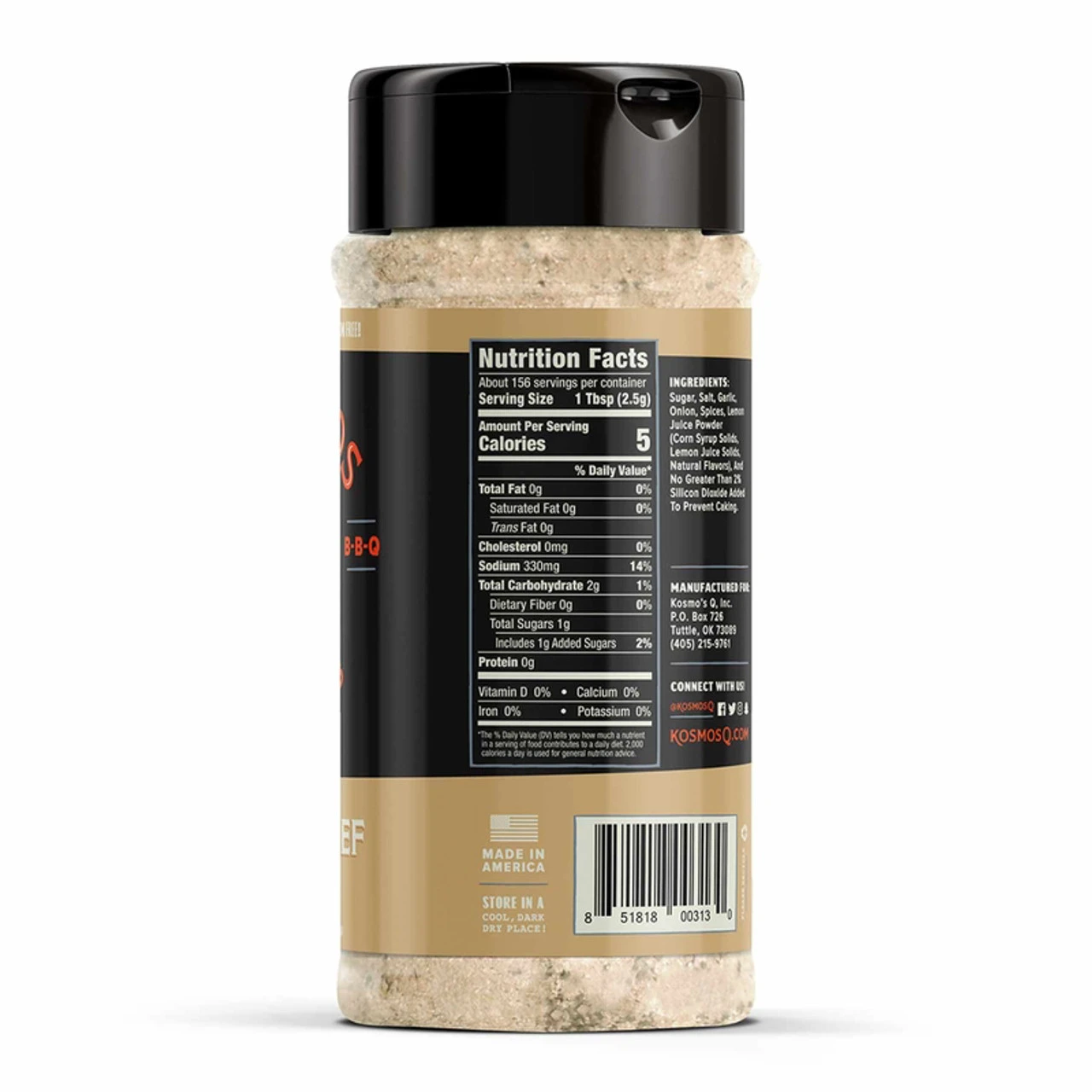 Kosmos Q Texas Beef Dry Rub 13.8 Oz 5 Kosmos Q Texas Beef Dry Rub 13.8 Oz - Image 3
