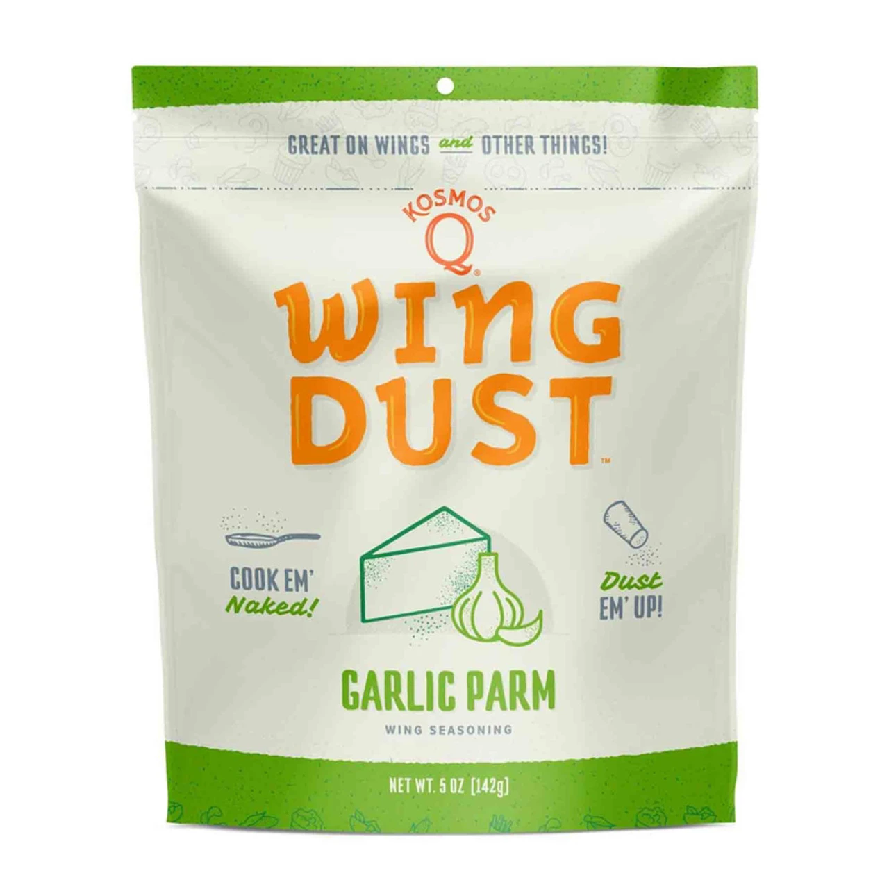Kosmos Q Wing Dust Garlic Parm Wing Seasoning 5 Oz 3 Kosmos Q Wing Dust Garlic Parm Wing Seasoning 5 Oz