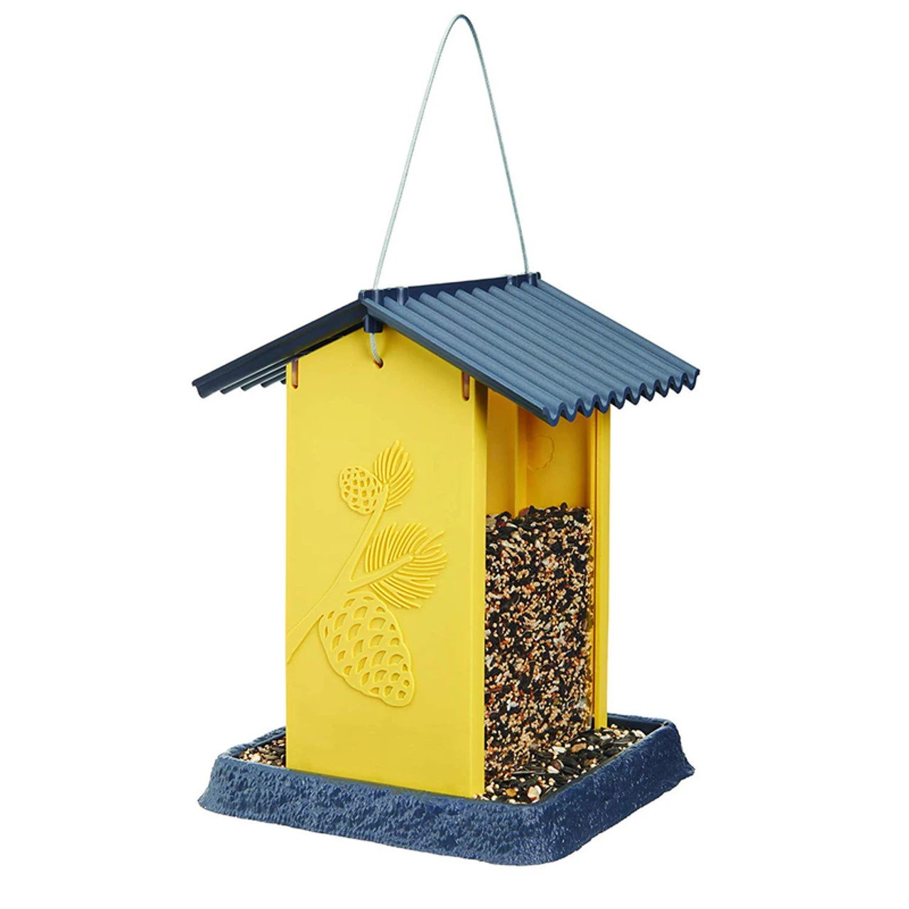 North States Pinecone Wild Bird 4.25 Lb Plastic Hopper Bird Feeder 4 Ports 3 North States Pinecone Wild Bird 4.25 Lb Plastic Hopper Bird Feeder 4 Ports