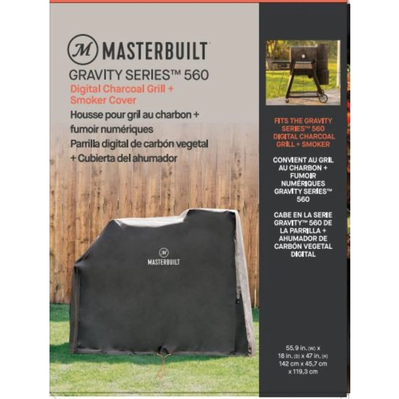 Masterbuilt Gravity Series 560 Black Digital Charcoal Grill Cover 4 Masterbuilt Gravity Series 560 Black Digital Charcoal Grill Cover - Image 2