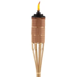 Tiki Luau Brown Bamboo 60 In. Weather Resistant Outdoor Torch 1 Pk