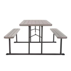 Cosco Plastic Brown 72 In. Rectangle Foldable Picnic Table