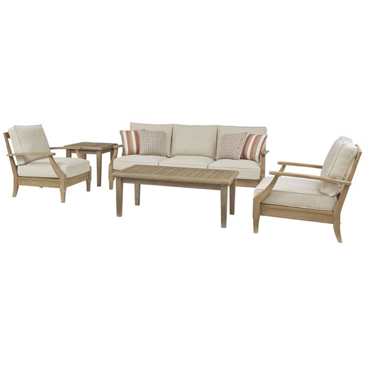 Signature Design By Ashley Clare View 5 Pc Brown Wood Patio Set 3 Signature Design By Ashley Clare View 5 Pc Brown Wood Patio Set