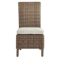 Signature Design By Ashley Beachcroft Brown Aluminum Frame Dining Chair 2PC