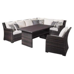 Signature Design By Ashley Easy Isle 4 Pc Contemporary Deep Seating Set