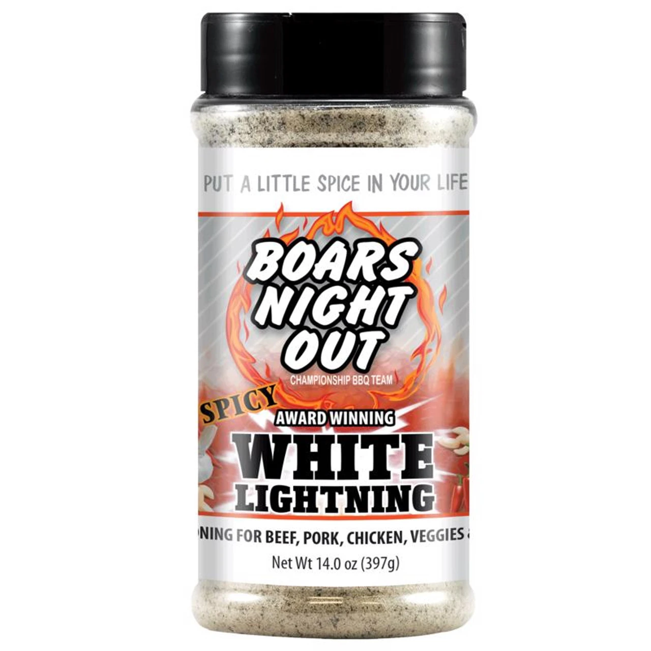 Boars Night Out White Lightning BBQ Rub 14 Oz 3 Boars Night Out White Lightning BBQ Rub 14 Oz