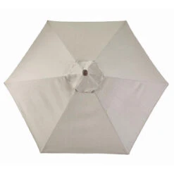 Living Accents Oak Park 9 Ft. Tiltable Taupe Market Umbrella