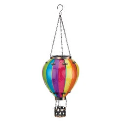Regal Art & Gift Multicolored Glass 23.5 In. H Balloon Rainbow Lantern