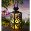 Evergreen Luminous Garden Iron Butterfly Solar Lantern -Grill Top Griddle Store 8068794 A.eps High 68515.1645458215