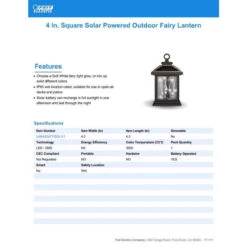 Feit Solar Fixtures 7 In. Solar Power Bronze Hanging Pathway Light -Grill Top Griddle Store 8081013 A V4.eps High 86302.1740094988