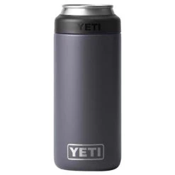 Yeti Coolers YETI Rambler 12 Oz Charcoal BPA Free Colster Slim Can Insulator