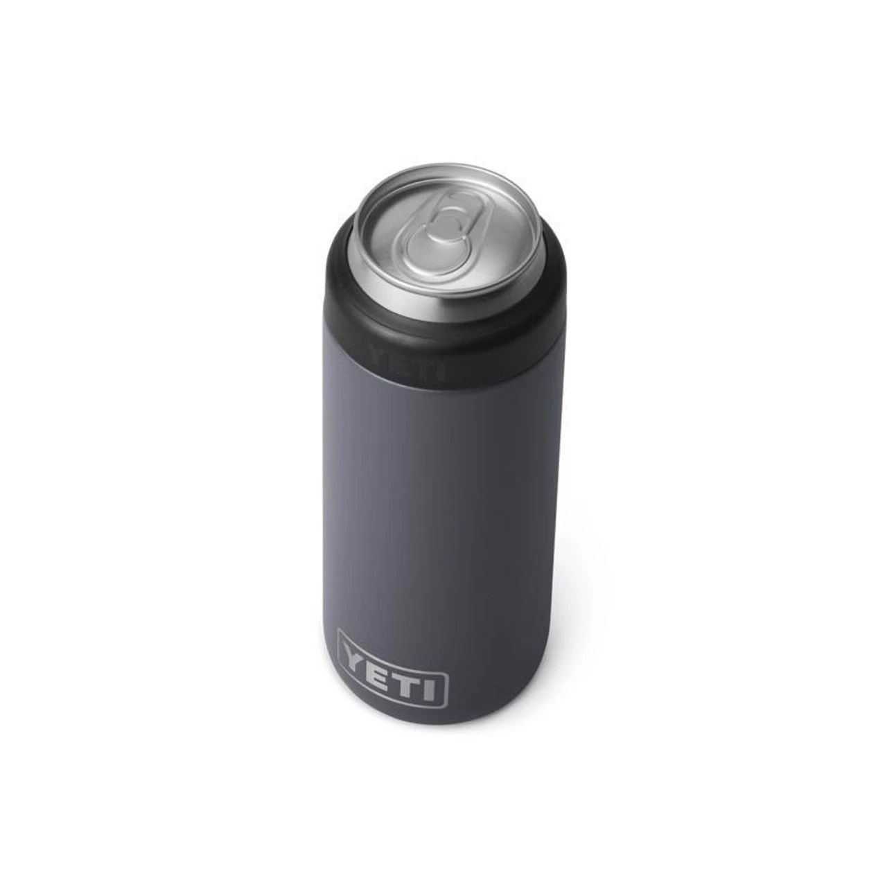 Yeti Coolers YETI Rambler 12 Oz Charcoal BPA Free Colster Slim Can Insulator 4 Yeti Coolers YETI Rambler 12 Oz Charcoal BPA Free Colster Slim Can Insulator - Image 2