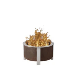 Breeo X Series 24 Corten Smokeless Fire Pit 24in. Corten Steel Wood Fire Pit