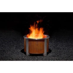 Breeo X Series 24 Corten Smokeless Fire Pit 24in. Corten Steel Wood Fire Pit -Grill Top Griddle Store 8084576 A V1.eps High 64102.1758031631