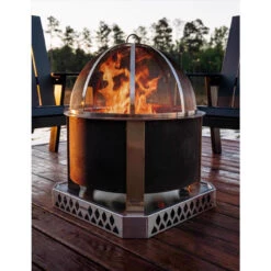 Breeo X Series 24 Corten Smokeless Fire Pit 24in. Corten Steel Wood Fire Pit -Grill Top Griddle Store 8084576 A V2.eps High 71067.1758031631