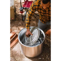 Solo Stove Canyon 30 In. W Stainless Steel Round Wood Fire Pit With Stand -Grill Top Griddle Store 8085212 A V4.eps High 72235.1675976906