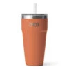 Yeti Coolers YETI Rambler 26 Oz High Desert Clay BPA Free Straw Cup -Grill Top Griddle Store 8086413 A.eps High 86441.1702487547