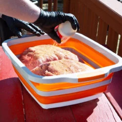Drip EZ Collapsible Prep Tub Orange 20 In. L X 16.25 In. W -Grill Top Griddle Store 8086584 A V3.eps High 81235.1734278541