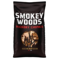 Smokey Woods All Natural Hickory Wood Smoking Chunks 350 Cu In