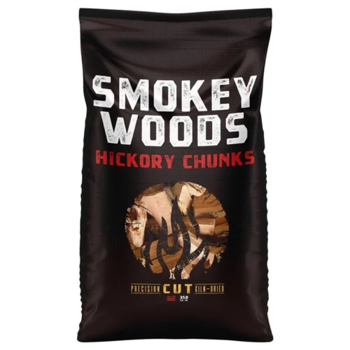 Smokey Woods All Natural Hickory Wood Smoking Chunks 350 Cu In