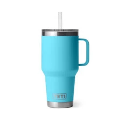 Yeti Coolers YETI Rambler 35 Oz Reef Blue BPA Free Straw Mug