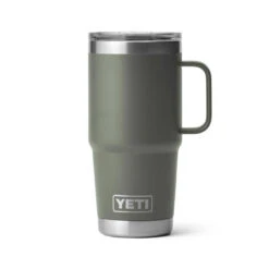 Yeti Coolers YETI Rambler 20 Oz Camp Green BPA Free Travel Mug