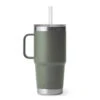 Yeti Coolers YETI Rambler 25 Oz Camp Green BPA Free Straw Mug -Grill Top Griddle Store 8089120 A.eps High 96011.1727914840