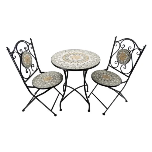 Alpine 3 Pc Steel Bistro Set