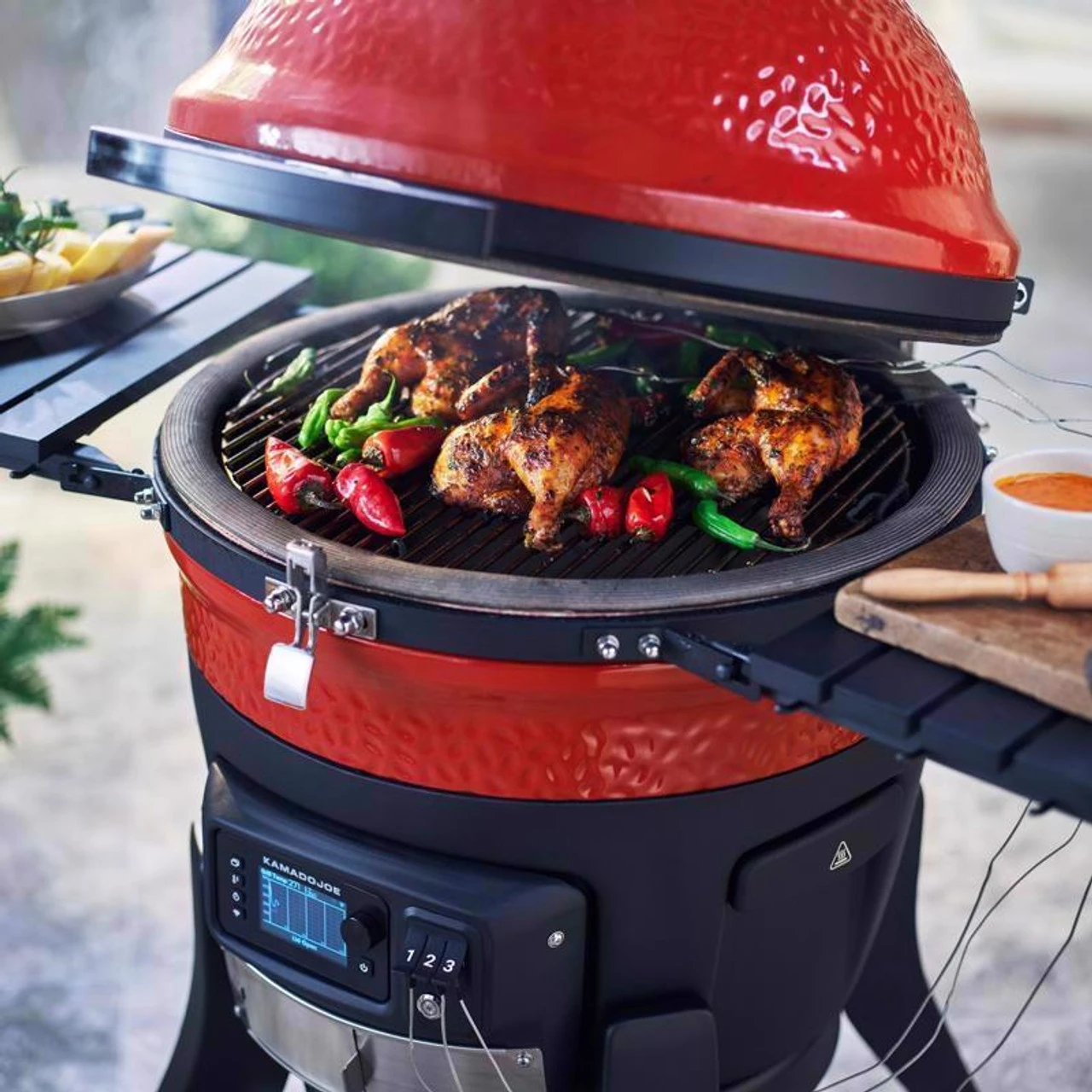 Kamado Joe 18 In. Konnected Joe Charcoal Grill And Smoker 4 Kamado Joe 18 In. Konnected Joe Charcoal Grill And Smoker - Image 2
