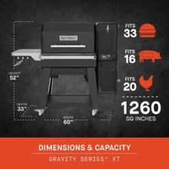 Masterbuilt 28 In. Gravity Series XT Digital Charcoal Grill And Smoker -Grill Top Griddle Store 8103633 A V6.eps High 66329.1754229737