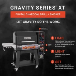 Masterbuilt 28 In. Gravity Series XT Digital Charcoal Grill And Smoker -Grill Top Griddle Store 8103633 A V7.eps High 00761.1754229737